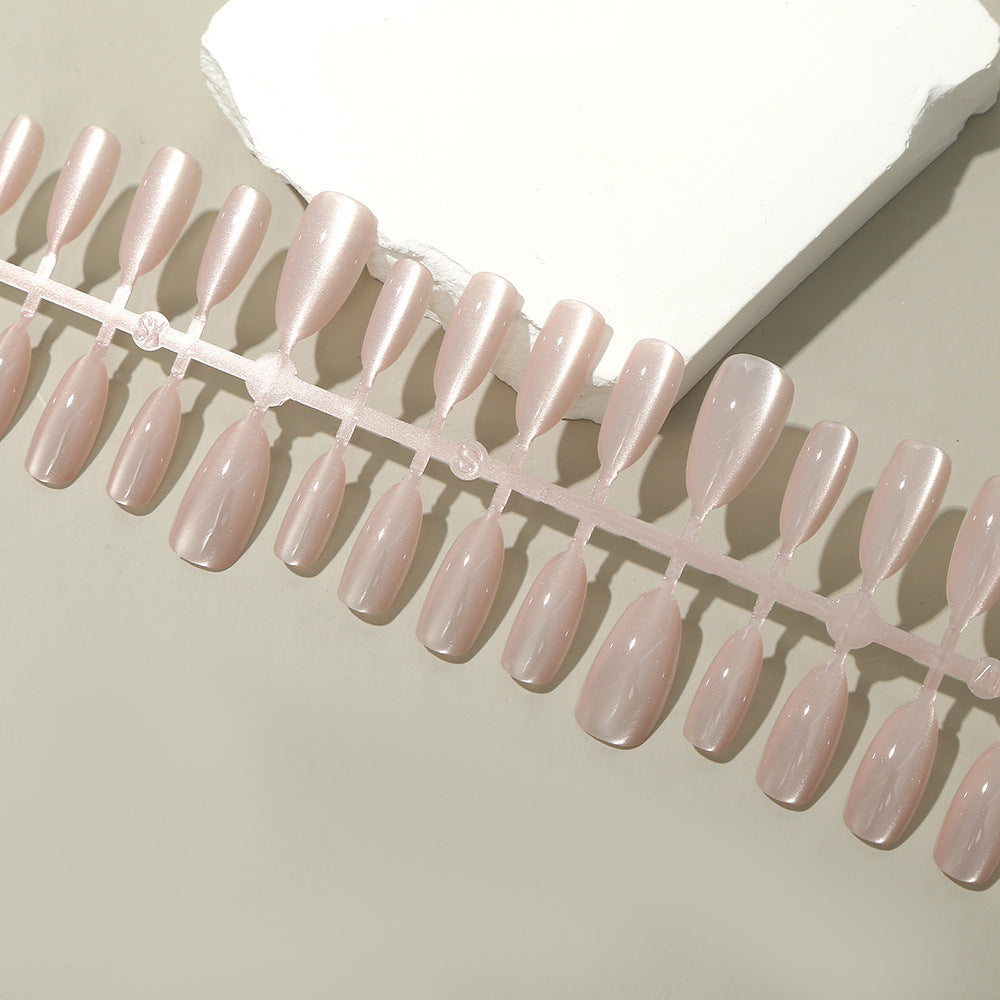 Elegant Press-On Nail Set with Glossy Finish Stornfield