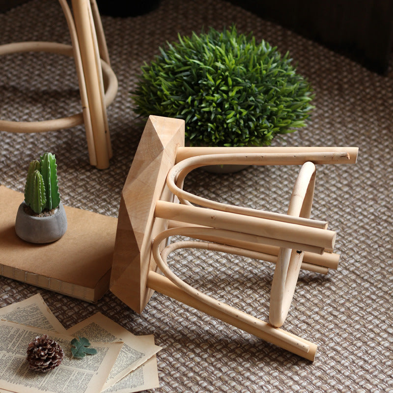 Modern stool made of solid wood Stornfield