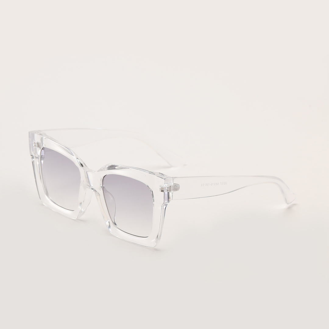 Women's trendy square sunglasses with transparent frame Stornfield