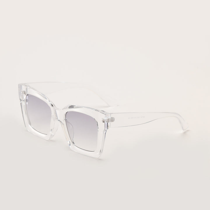 Women's trendy square sunglasses with transparent frame Stornfield