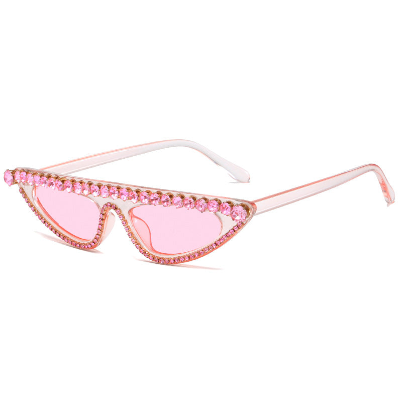 Women's Cat-Eye Sunglasses with Sparkling Stone Accents Stornfield