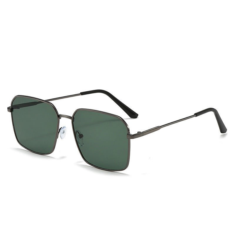 Geometric Aviator Sunglasses