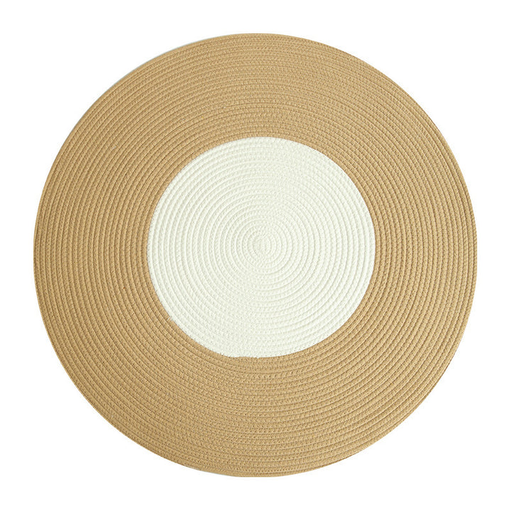 Round Jute Rug with Fringes Stornfield