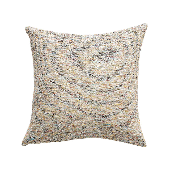 Handcrafted Boho decorative pillow with marled textured fabric