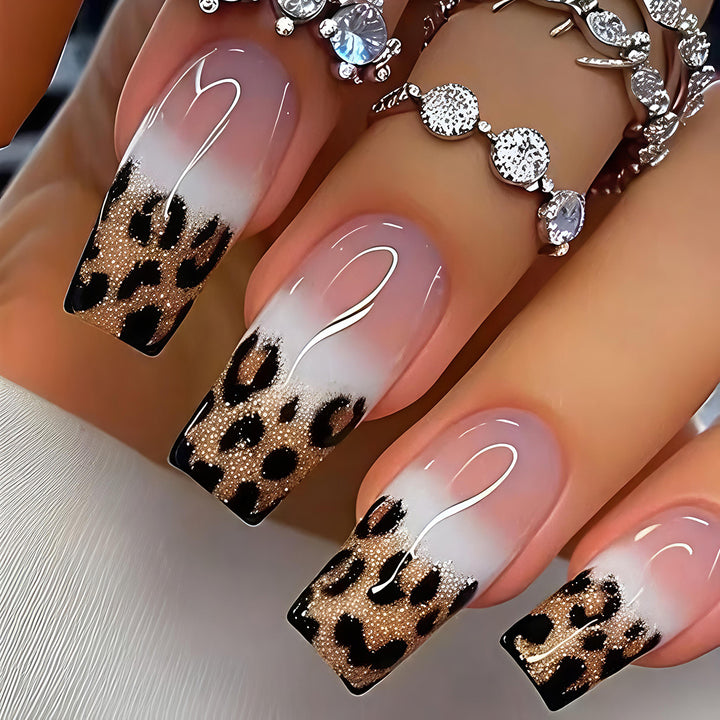 Artificial nails with elegant leopard pattern Stornfield