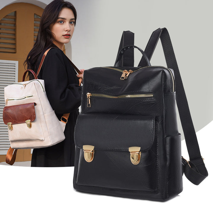Stylish Leather Backpack Stornfield