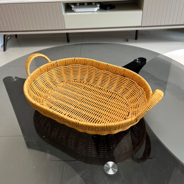 Women Oval Basket with Handles Stornfield