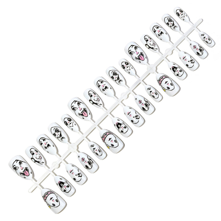 Creative Nail Art Set with Face Designs Stornfield