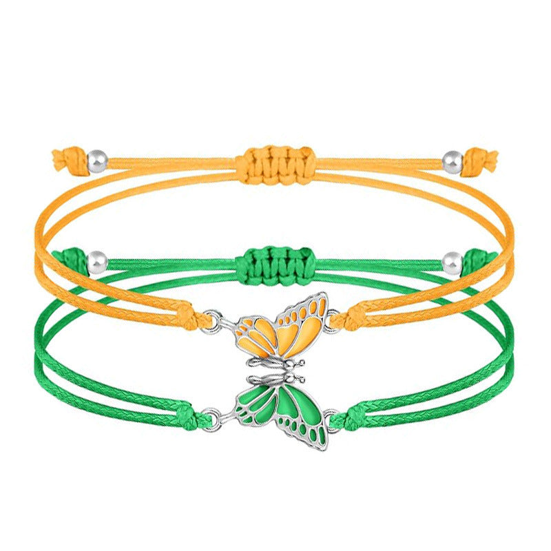 Butterfly Charm Necklace and Bracelet Set Stornfield