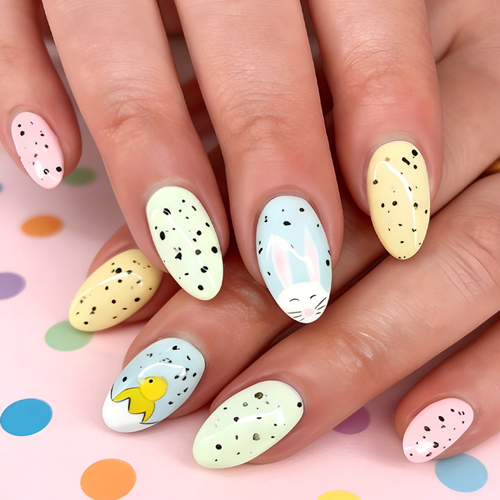 Playful Themed Press-On Nails Stornfield