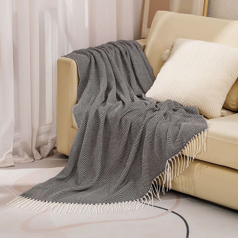 Women's stylish and soft zigzag blanket Stornfield