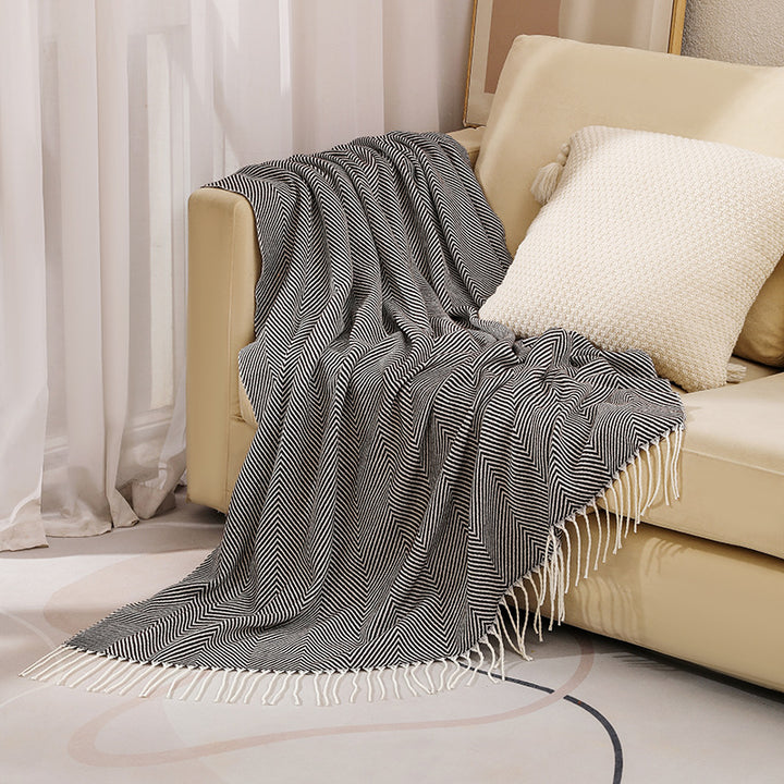Women's stylish and soft zigzag blanket Stornfield