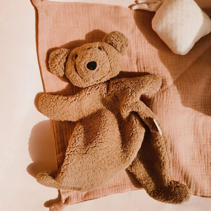 Sherpa Lamb Lovey Security Blanket with Embroidered Face