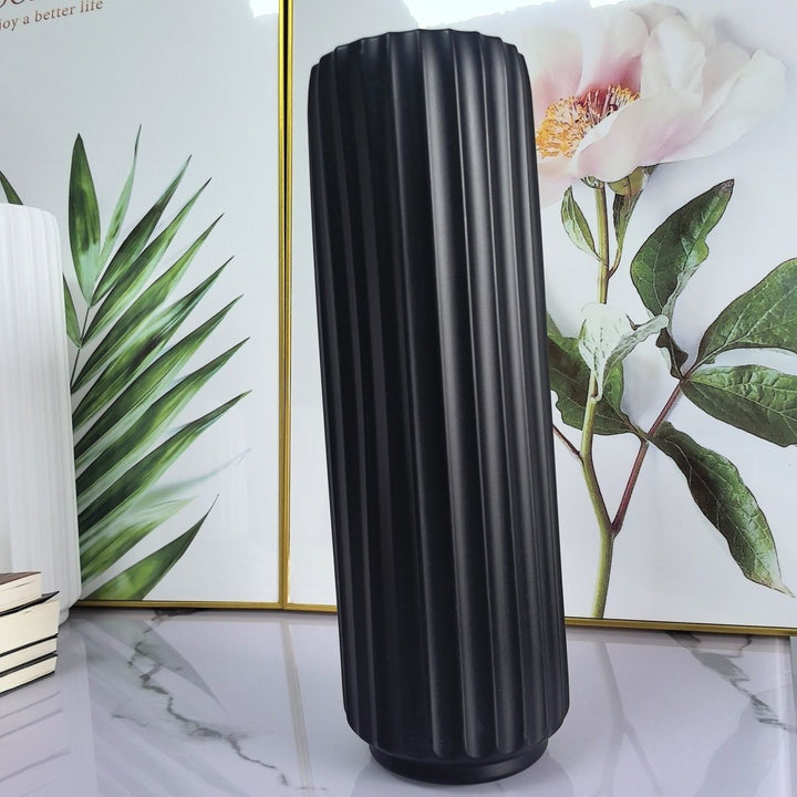 Decorative Vertical Ribbed Vase Stornfeild