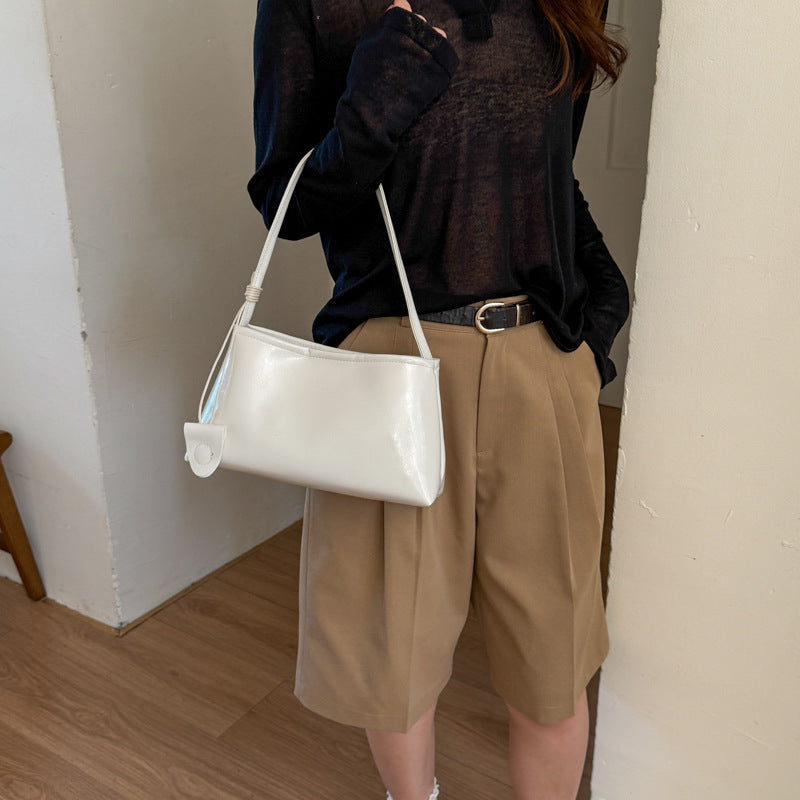 Stylish Leather Handheld Tote