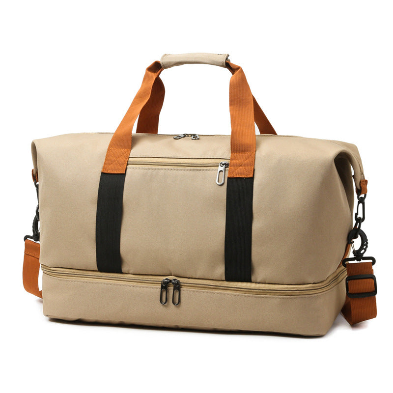 Sporty travel bag with sturdy carrying handles and adjustable shoulder strap Stornfield