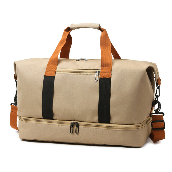 Sporty travel bag with sturdy carrying handles and adjustable shoulder strap Stornfield