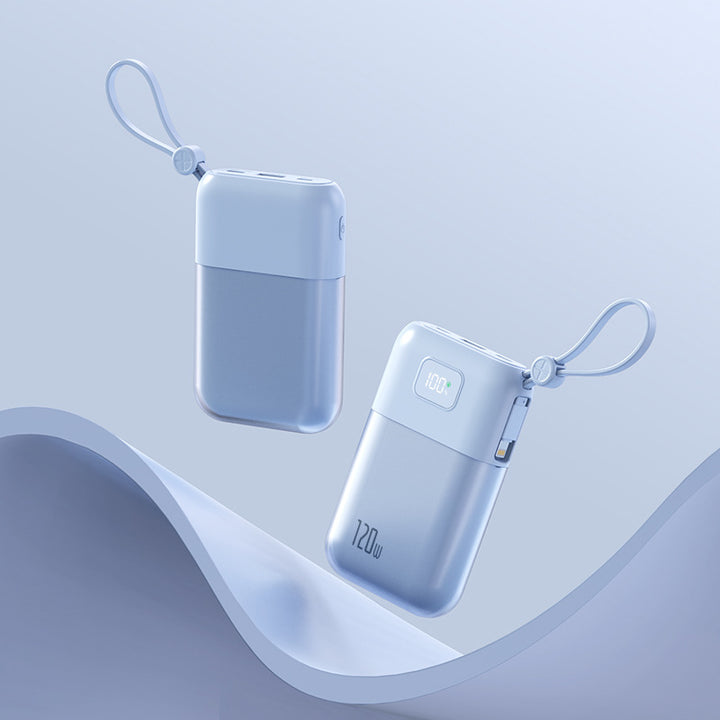 Portable power bank with powerful fast charging cable and integrated LED display Stornfield