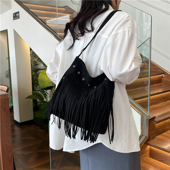 Fringe Suede Crossbody Bag Stornfield