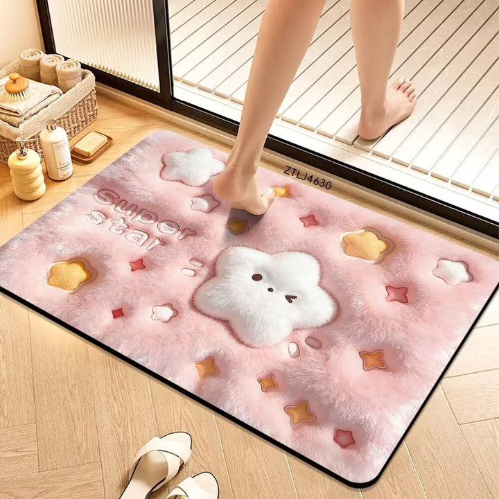 Plush Money-Themed Bath Mat Stornfield