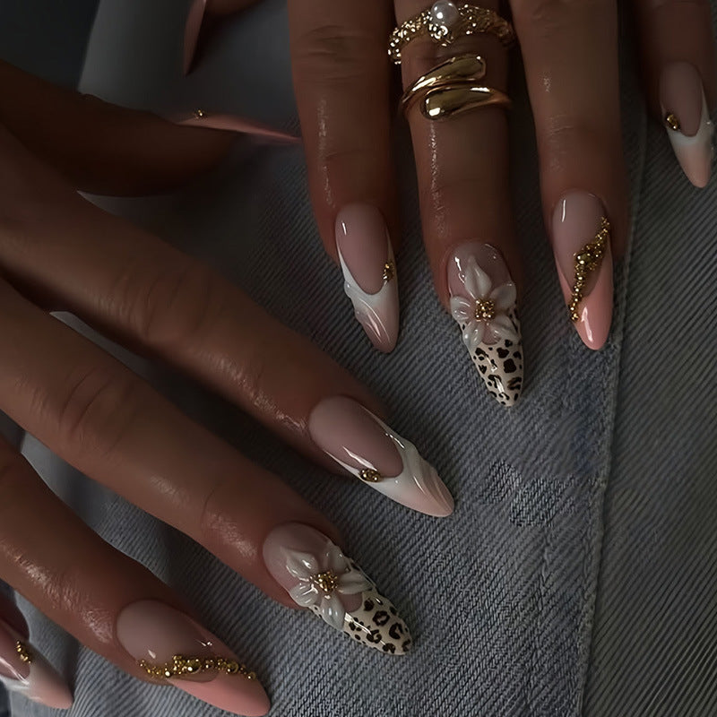 Exotic Floral and Animal Print Press-On Nail Extensions Stornfield