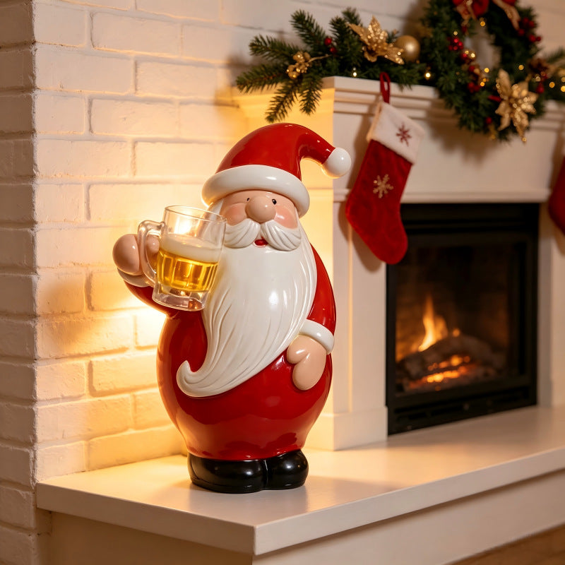 Funny Santa Claus figure with beer mug Stornfield