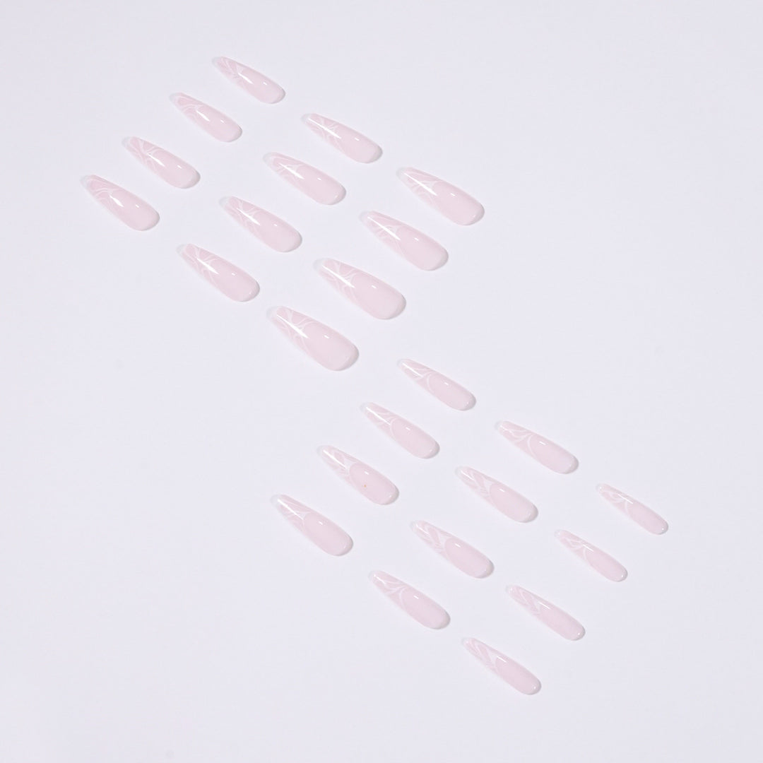 Artistic Nail Extensions with Elegant Fluid Design Stornfield