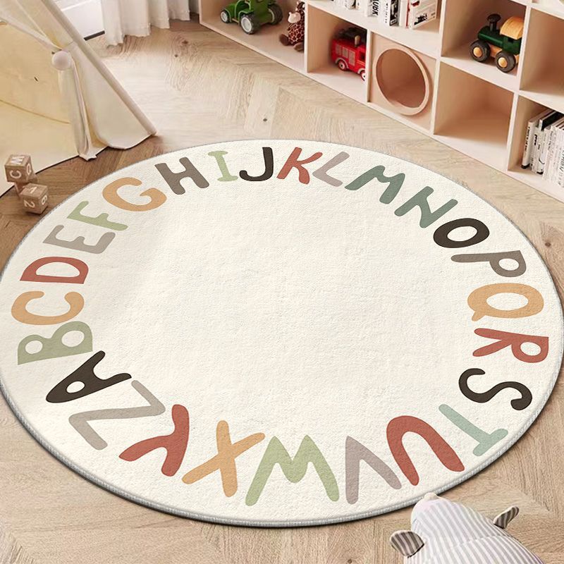 Playful Circular Area Rug