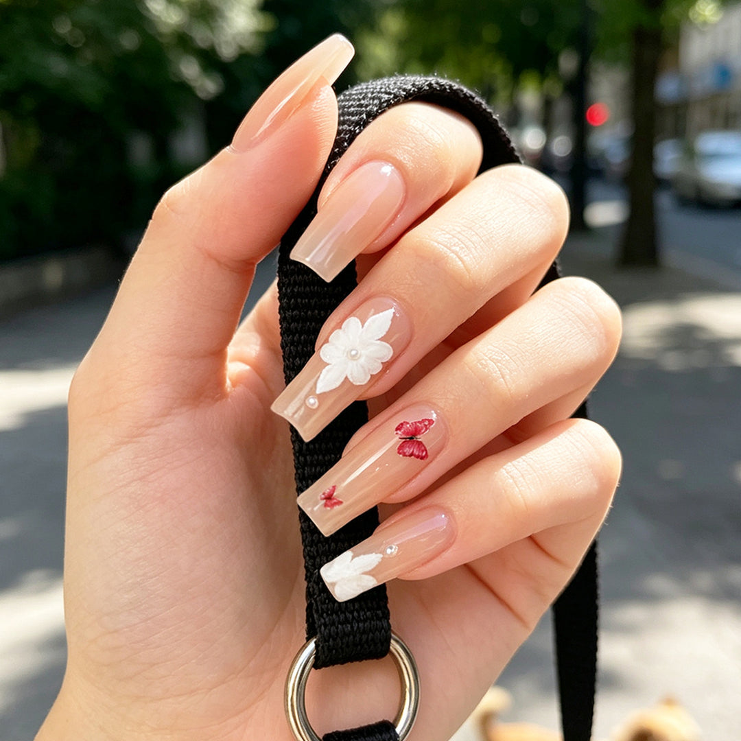 Decorative Floral Press-On Nails Stornfield 1789086044