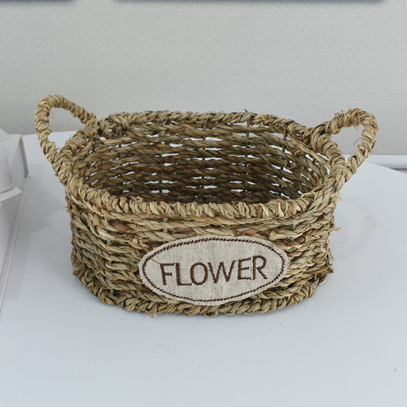Handcrafted Natural Woven Storage Basket Stornfield