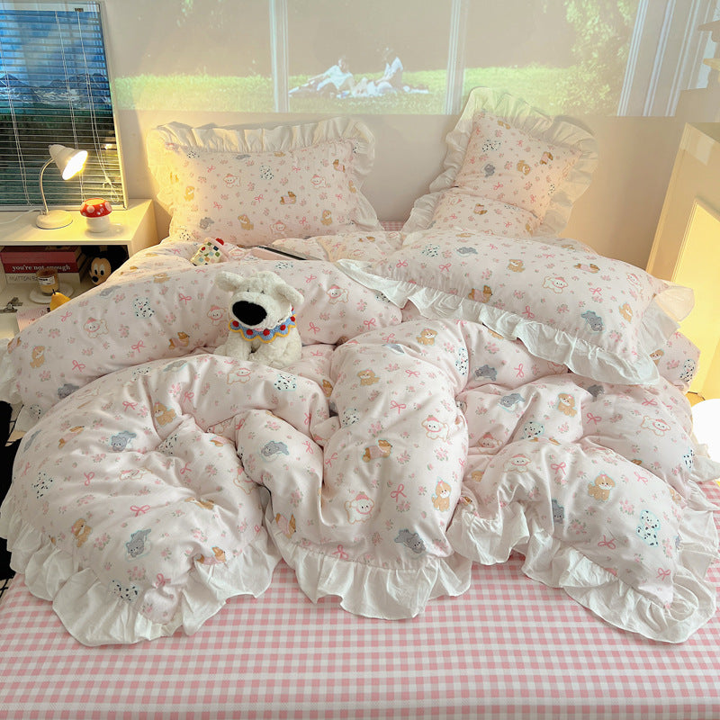 Playful Cartoon-Themed Bedding Set