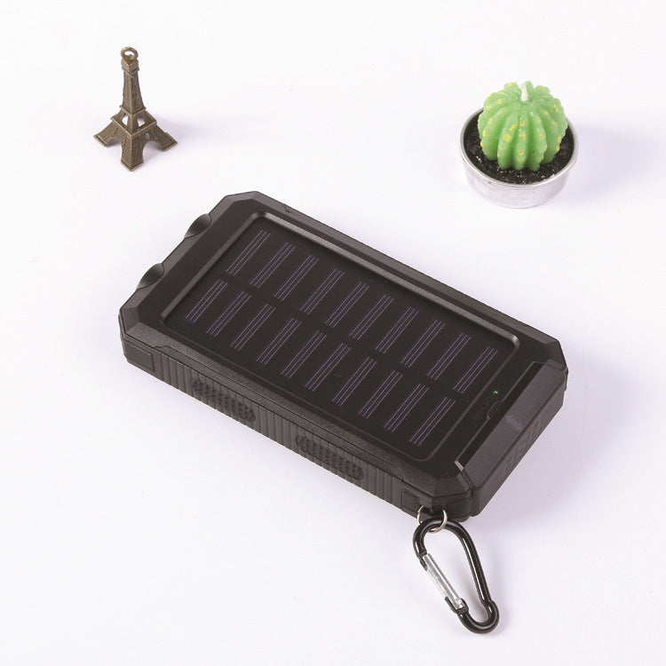 Solar-powered power bank with robust housing and multifunctional design Stornfield