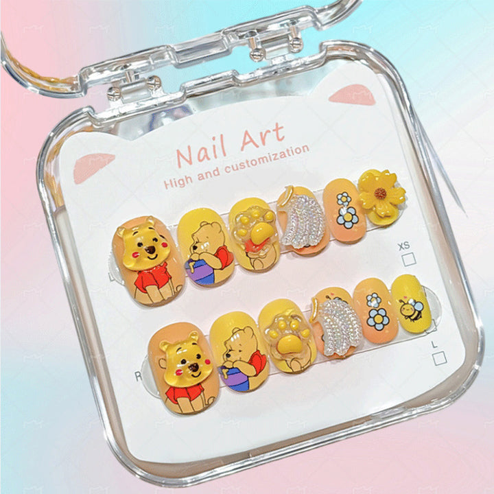 Customized Cartoon-Inspired Press-On Nail Art Set Stornfield