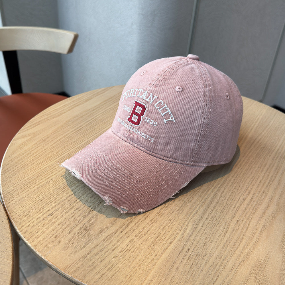 Men's Distressed Cotton Baseball Cap Stornfield 1784270269