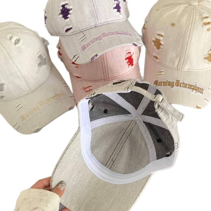 Women's Distressed Denim Baseball Cap Stornfield