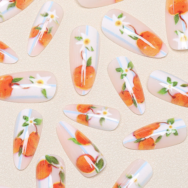 Floral Fruit-Themed Nail Art Set