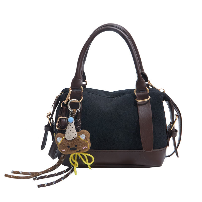 Handcrafted Suede Satchel Bag