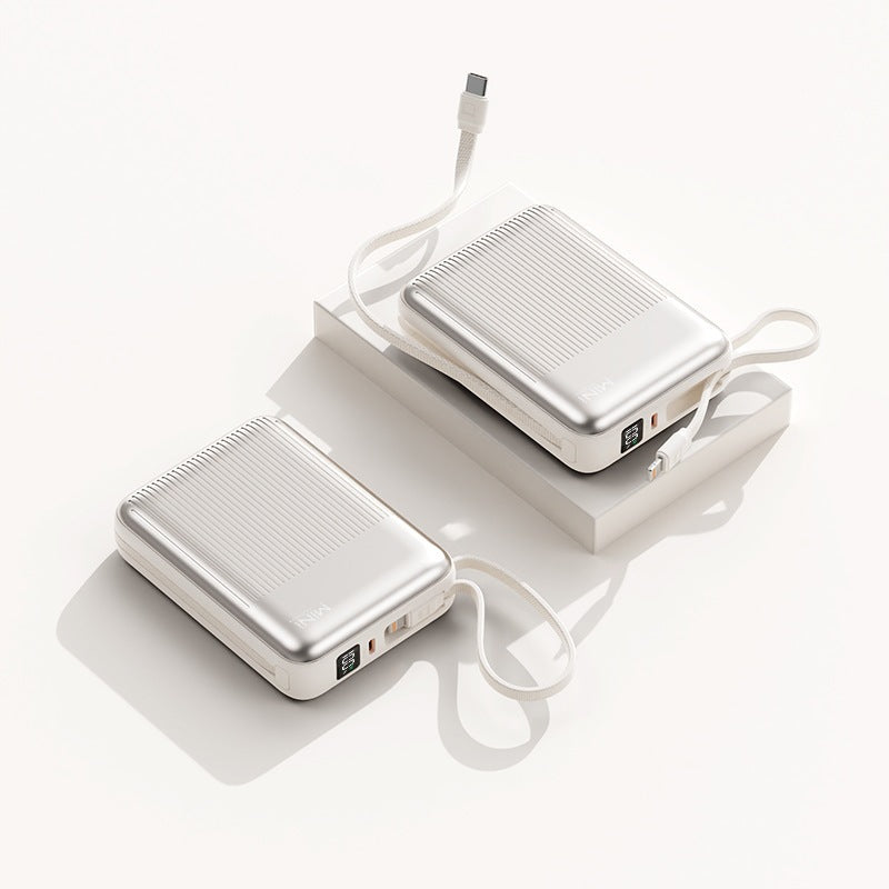 Compact power bank with integrated cable system Stornfield