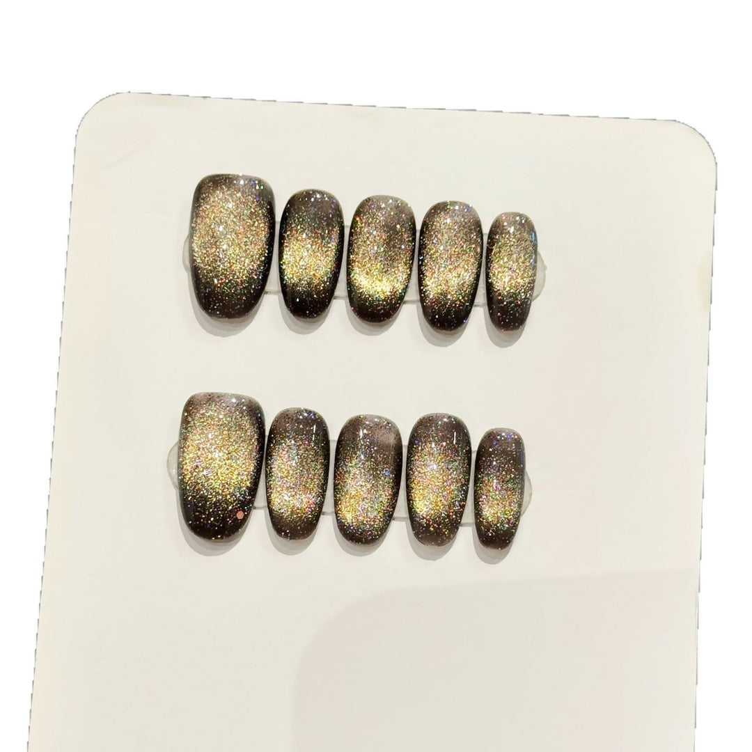 Glittering Press-On Nail Set