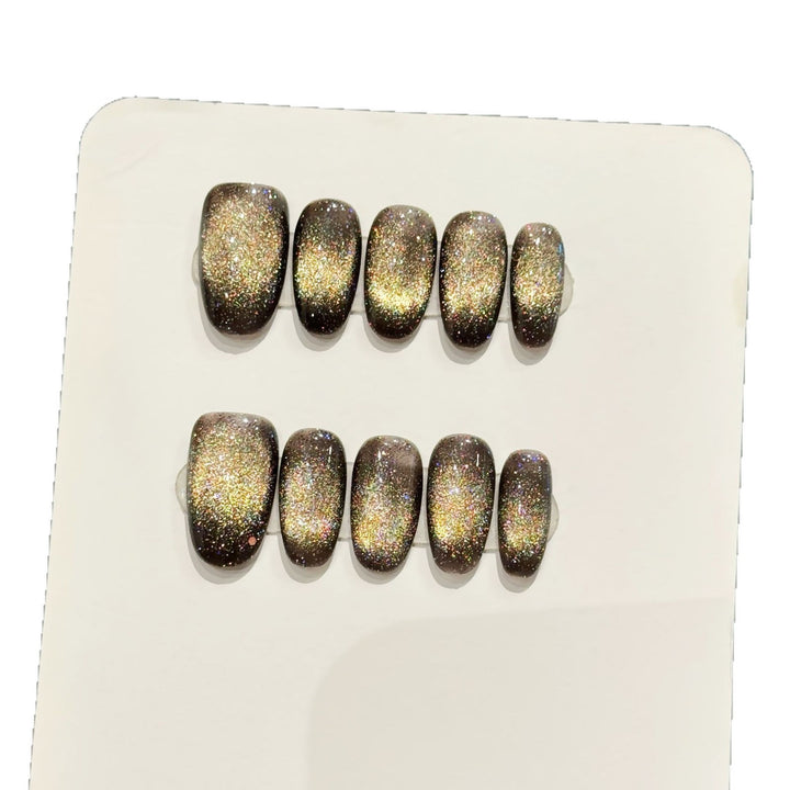 Glittering Press-On Nail Set