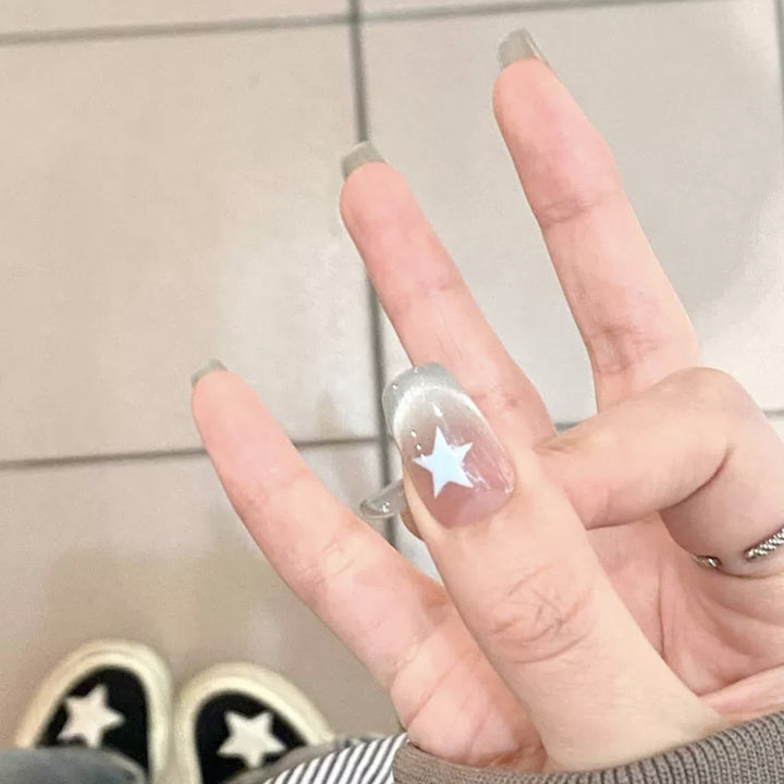 Star-Designed Press-On Nail Set