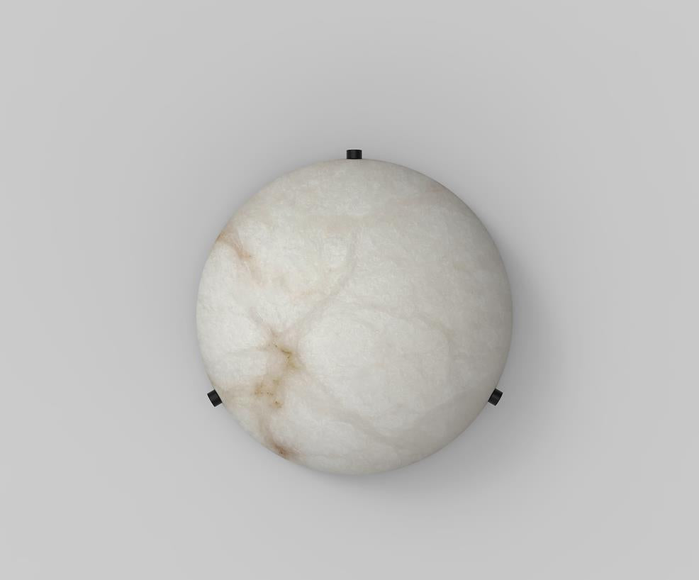 Elegant Round Alabaster Ceiling Light