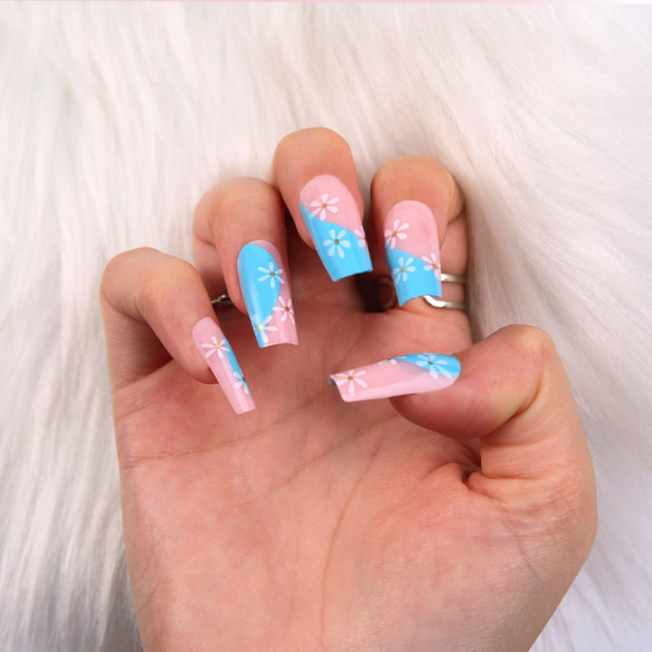 Artificial nails with floral minimalism Stornfield