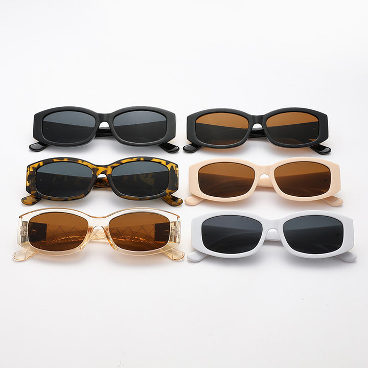 Women's modern sunglasses with unique golden frame Stornfield