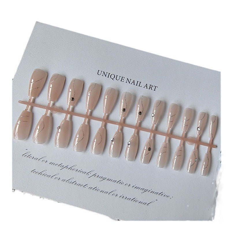 Glamorous artificial nails with decor Stornfield