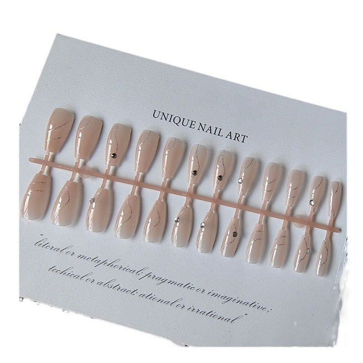 Glamorous artificial nails with decor Stornfield