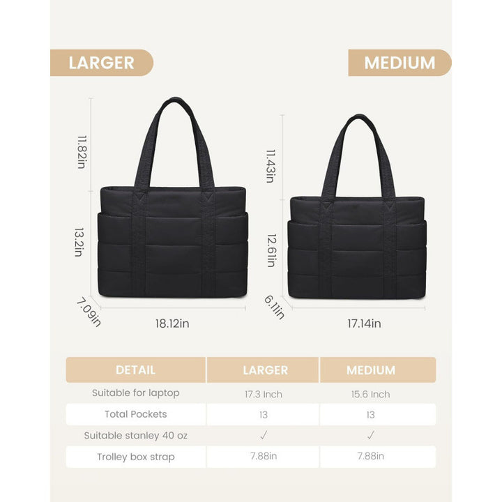Padded everyday handbag with practical outer pockets Stornfield