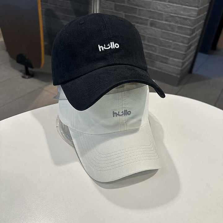 Unisex Casual Cotton Baseball Cap with Embroidered Message Stornfield