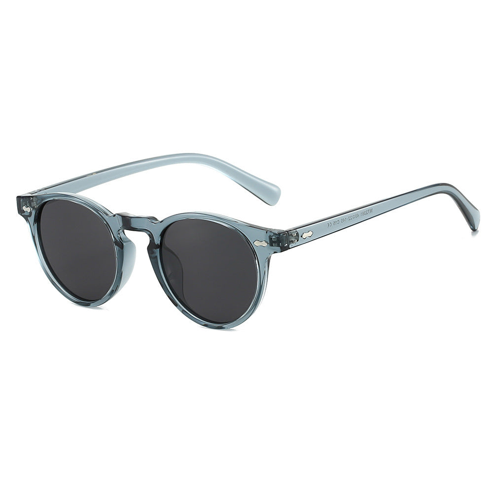 Ladies Vintage Sunglasses with Round Lenses and Transparent Frame Stornfield