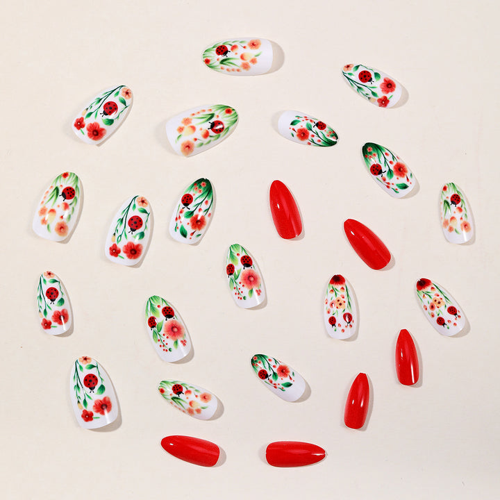 Floral-Accent 3D Nail Art Extensions Stornfield